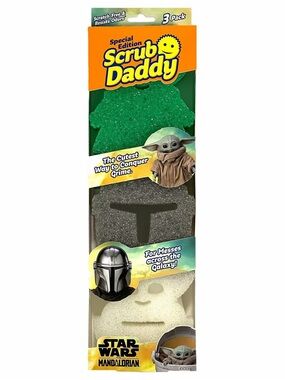 Scrub Daddy Star Wars Special Limited Edition Mandalorian 3-Pack Sponge Set